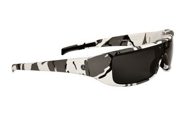 Image of Popticals PopGear Sunglasses, White Camouflage Matte Frame, Gray Lens, 010050-CCGS