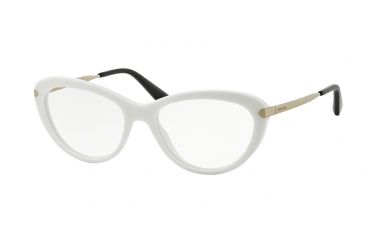 Image of Prada ARROW PR08RV Progressive Prescription Eyeglasses 7S31O1-52 - Ivory Frame