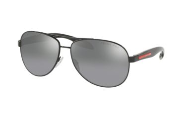 Image of Prada BENBOW PS53PS Sunglasses 1AB2F2-62 - , Polar Grey Mirror Silver Grad. Lenses