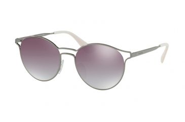 Image of Prada Cinema PR62SS Sunglasses 5AV6T2-53 - Gunmetal Frame, Gradient Grey Mirror Silver Lenses