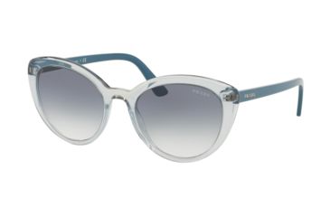 Image of Prada CONCEPTUAL PR02VS Sunglasses 3253B2-54 - , Clear Gradient Blue Lenses