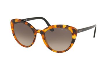 Image of Prada CONCEPTUAL PR02VS Sunglasses - Women's UF33D0-54 - , Light Brown Grad Light Grey Lenses