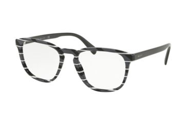Image of Prada CONCEPTUAL PR09VV Eyeglass Frames 3181O1-52 - Striped Grey White