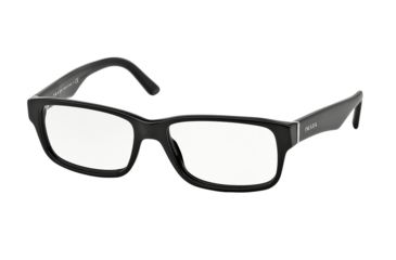 Image of Prada Eyeglass Frames PR16MV 1AB1O1-57 - Gloss Black