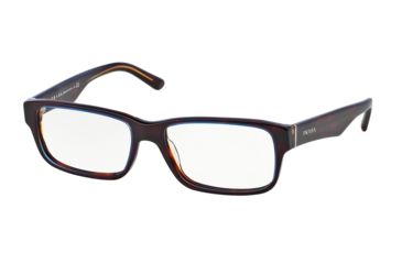 Image of Prada Eyeglass Frames PR16MV ZXH1O1-57 - Tortoise Denim