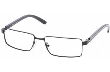 Image of Prada Eyeglasses PR65LV with No-Line Progressive Rx Prescription Lenses 1BO1O1-5516 - Matte Black 