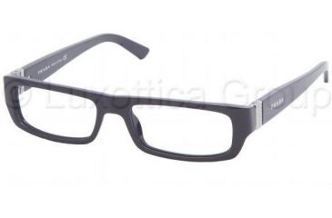 Image of Prada Eyeglasses PR13LV with No-Line Progressive Rx Prescription Lenses 7XO1O1-5216 - Blue Night 