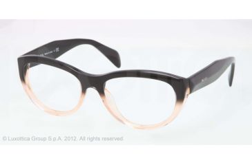 Image of Prada JOURNAL PR01QV Eyeglass Frames QFJ1O1-52 - Black Gradient Pink Frame