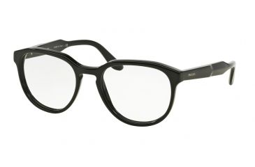 Image of Prada JOURNAL PR18SV Bifocal Prescription Eyeglasses 1AB1O1-51 - Black Frame