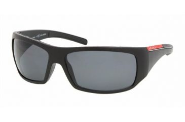 Image of Prada Linea Rosa Bifocal Sunglasses PS01LS with Lined Bi-Focal Rx Prescription Lenses PS01LS-1BO5Z1-6515 - Lens Diameter: 65 mm