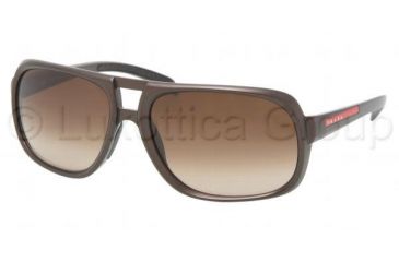 Image of Prada Linea Rosa PS 06LS Sunglasses Styles - Matte Brown Frame / Brown Gradient Lenses, 7Y26S1-6317