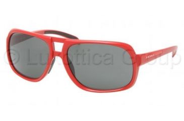 Image of Prada Linea Rosa PS 06LS Sunglasses Styles - Red Demi Shiny Frame / Gray Lenses, ZVI1A1-6317