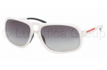 Image of Prada Linea Rosa PS 06LS Sunglasses Styles - Talc Frame / Gray Gradient Lenses, AAI3M1-6317