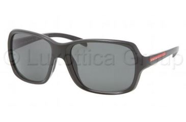 Image of Prada Linea Rosa PS07LS Bifocal Sunglasses - Matte Black+black Rubb. Frame / 61 mm Prescription Lenses, 1BO1A1-6118