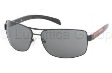 Image of Prada PS54IS Bifocal Prescription Sunglasses PS54IS-1BO1A1-6514 - Lens Diameter 65 mm, Frame Color Matte Black / Black Rubb.