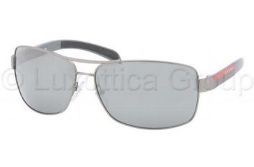 Image of Prada PS54IS Bifocal Prescription Sunglasses PS54IS-7CQ7W1-6514 - Lens Diameter 65 mm, Frame Color Gunmetal Demi Shiny