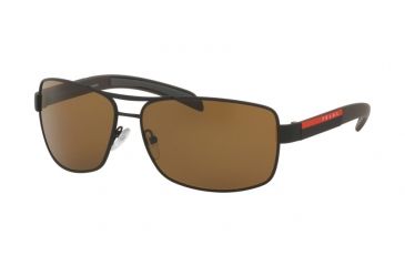 Image of Prada PS54IS Bifocal Prescription Sunglasses PS54IS-UEA5Y1-65 - Lens Diameter 65 mm, Frame Color Brown Rubber