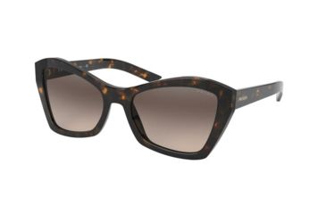 Image of Prada MILLENNIALS PR07XS Sunglasses 2AU3D0-55 - , Light Brown Grad Light Grey Lenses