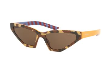 Image of Prada MILLENNIALS PR12VS Sunglasses 4449L1-57 - , Brown Lenses