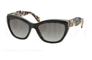 Image of Prada POEME PR02QS Sunglasses TFN3M1-56 - Opal Grey/grey Frame, Grey Gradient Lenses