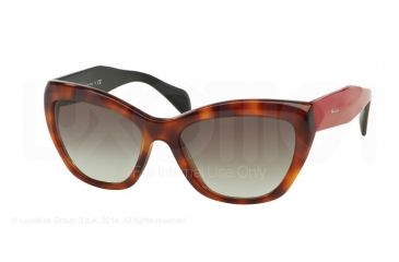 Image of Prada POEME PR02QS Sunglasses TKR0A7-56 - Havana Frame, Grey Gradient Lenses