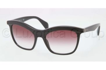 Image of Prada PORTRAIT PR19PS Sunglasses 1AB4V1-5519 - Black Frame, Violet Gradient Lenses