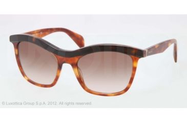 Image of Prada PORTRAIT PR19PS Sunglasses NAK6S1-55 - Top Havana/Light Havana