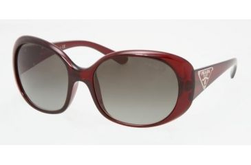 Image of Prada PR27LS Single Vision Prescription Sunglasses PR27LS-0AG3M1-5717 - Lens Diameter 57 mm, Frame Color Dark Bordeaux