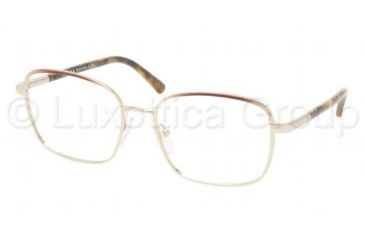 Image of Prada PR64MV Bifocal Eyeglasses - Light Gold/Brown Flame Demo Lens Frame / 53 mm Prescription Lenses, AAX1O1-5317