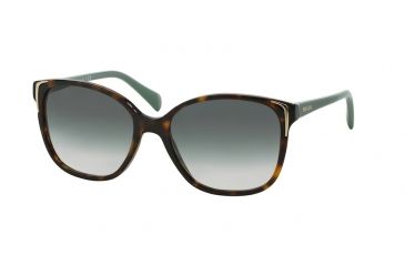 Image of Prada PR01OS Sunglasses 2AU1E0-55 - Havana Frame, Green Gradient Lenses