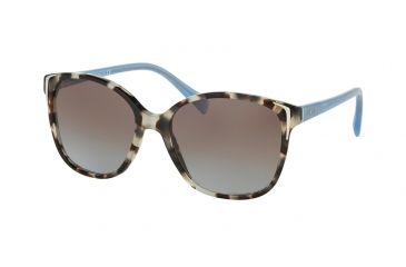 Image of Prada PR01OS Sunglasses UAO4S2-55 - Spotted Opal Brown Frame, Blue Gradient Lenses
