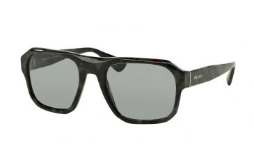Image of Prada PR02SS Sunglasses UEM3C2-55 - Spotted Brown Green Frame, Dark Grey Lenses