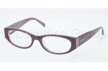 Image of Prada PR03PV Bifocal Prescription Eyeglasses MAT1O1-5117 - Top Violet Frame, Demo Lens Lenses