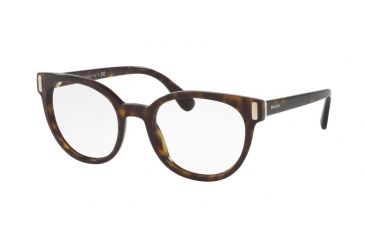 Image of Prada PR06TV Eyeglass Frames 2AU1O1-50 - Havana Frame