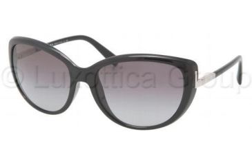 Image of Prada PR07OS Progressive Prescription Sunglasses PR07OS-1AB3M1-5917 - Frame Color Black, Lens Diameter 59 mm