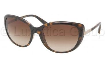 Image of Prada PR07OS Progressive Prescription Sunglasses PR07OS-2AU6S1-5917 - Lens Diameter 59 mm, Frame Color Havana
