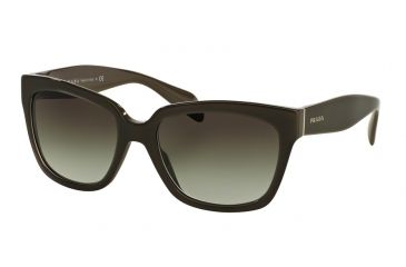 Image of Prada PR07PS Bifocal Prescription Sunglasses PR07PS-UAM0A7-56 - Lens Diameter 56 mm, Frame Color Opal Brown On Brown