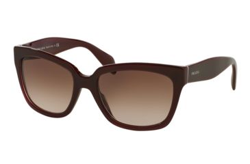 Image of Prada PR07PS Bifocal Prescription Sunglasses PR07PS-UAN0A6-56 - Lens Diameter 56 mm, Frame Color Opal Bordeaux On Bordeaux