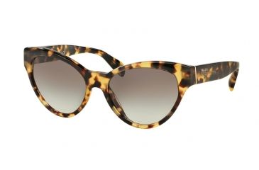 Image of Prada PR08SS Sunglasses 7S00A7-55 - Medium Havana Frame, Grey Gradient Lenses
