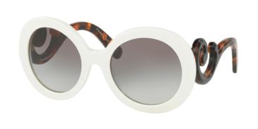 Image of Prada PR08TS Sunglasses VAG0A7-55 - Ivory Frame, Grey Gradient Lenses