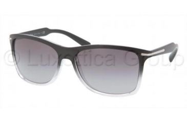 Image of Prada PR10OS Bifocal Prescription Sunglasses PR10OS-ZXA3M1-6016 - Lens Diameter 60 mm, Frame Color Black Gradient Gray