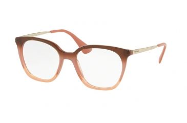 Image of Prada PR11TV Single Vision Prescription Eyeglasses VX51O1-53 - Gradient Bordeaux Frame