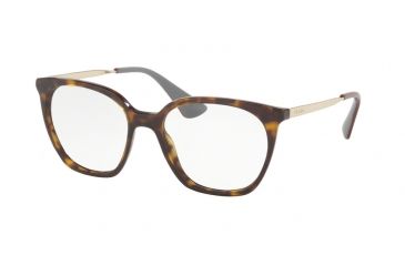 Image of Prada PR11TVF Bifocal Prescription Eyeglasses 2AU1O1-53 - Havana Frame