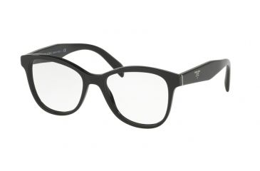 Image of Prada PR12TVF Eyeglass Frames 1AB1O1-55 - Black Frame