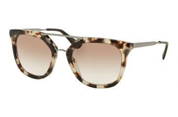 Image of Prada PR13QSA Sunglasses UAO1L0-54 - Spotted Opal Brown Frame, Brown Gradient Lenses