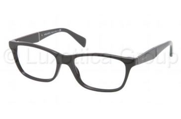 Image of Prada PR14PV Progressive Prescription Eyeglasses 1AB1O1-5317 - Gloss Black Frame