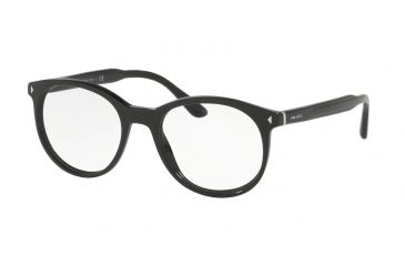 Image of Prada PR14TV Bifocal Prescription Eyeglasses 1AB1O1-50 - Black Frame