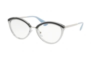 Image of Prada PR14UV Progressive Prescription Eyeglasses, 52mm, Grey, PR14UV-KI51O1-52-PRO