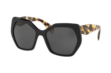 Image of Prada PR16RS Sunglasses 1AB5S0-56 - Black Frame, Grey Lenses