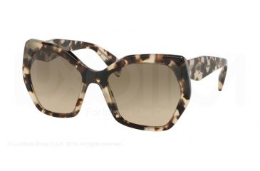 Image of Prada PR16RS Sunglasses UAO3D0-56 - Spotted Opal Brown Frame, Light Brown Grad Light Grey Lenses
